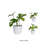 Planta artificial 15 cm en maceta blanca