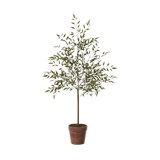 Planta artificial árbol de bambú en maceta 24 in