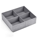 Organizador 4 divisiones gris