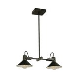 Lampara colgante negro 2l e27 60w