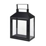 Farol decorativo de metal 20 x 12 x 28 cm
