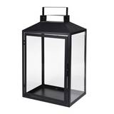 Farol decorativo de metal 28 x 20 x 44 cm