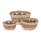 Cesta de yute redonda