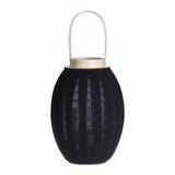 Farol decorativo negro 23 x 24 cm