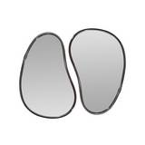 Espejo hubba borde negro 3 piezas