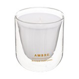 Candela aromática 130 g en frasco de vidrio ámbar