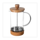 Cafetera prensa de vidrio/bambú 600 ml