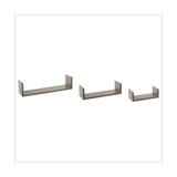 Estante de madera para pared 23.5 cm gris