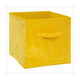Caja organizadora de poliester 31x31cm amarillo