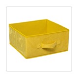 Caja organizadora de tela 31 x 15 cm amarillo