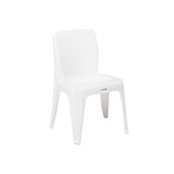 Silla plastica sin brazos eterna blanca sanchia