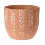 Macetero decorativo 17x15cm color ladrillo surtido