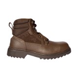 Zapato industrial cafe cubo de acero talla 8