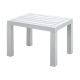 Mesa plastica rectangular gris hielo barú
