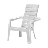 Silla playera de plástico 67.5x81.6x89 cm blanco