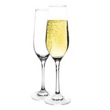 Copa de vidrio para champagne 260ml 2 pzas