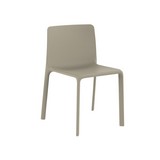Silla plastica moderna 54x53x78 ecru kes