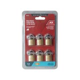 Candado de laton 20mm set 6