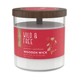 Candela con portavela de vidrio 16oz wild & free