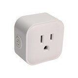 Enchufe adaptador inteligente wifi tipo cubo 15a 125v blanco