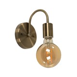 Lámpara de pared 1l bronce antiguo e27
