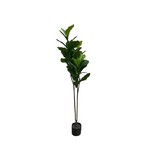 Planta artificial con maceta pequeña 140cm negro