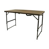 Mesa plastica plegable rectangular 118x61cm negro