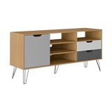 Mueble para tv de madera color café de 140 x 65 x 40 cm