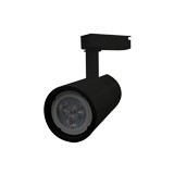 Lampara tipo track gu10 negra
