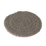 Porta vasos de fibra natural 10cm gris 4 pzas