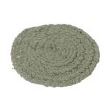 Porta vasos de fibra natural 10cm verde 4 pzas