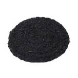 Porta vasos de fibra natural 10cm negro 4 pzas