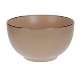 Bol de cerámica café 7.5 x 13.8 cm