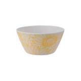 Bowl de melamina 14.5xh7cm amarillo flores y plantas