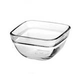 Bowl de vidrio cuadrado 12.5oz transparente pudding