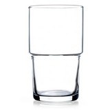 Vaso de vidrio 15oz transparente hill