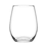 Vaso de vidrio para vino 15 oz transparente amber