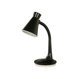 Lámpara de escritorio 1l e27 plastico negra