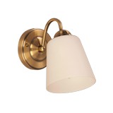 Lampara pared bronce ant 1l e27 60w