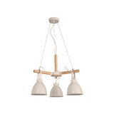 Lampara colgante techo bco 3l e27 60w