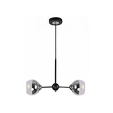 Lampara colgante negra 2l e27