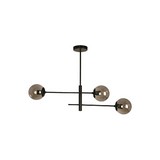 Lámpara colgante negra globo 3l 27 23180-2
