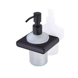 Jabonera negro mate liquid