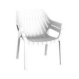 Silla plastica moderna spritz con brazos 58x81cm blanco