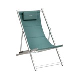 Silla playera plegable aluminio verde jade