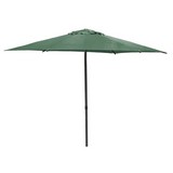 Sombrilla playera con soporte 2.7 m verde