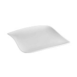 Plato de porcelana cuadrado 26cm blanco square