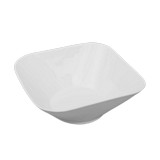 Plato de porcelana cuadrado 6.5x17.8cm blanco