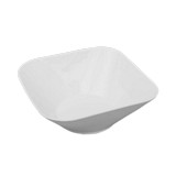 Plato de porcelana cuadrado 5x14cm blanco