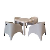 Mueble comedor bistro beige sanchia 5 pzas